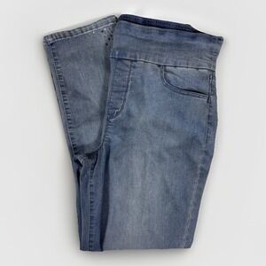 Gloria Vanderbilt Amanda Classic Jeans Womens 10 Blue Denim Medium Wash Beaded